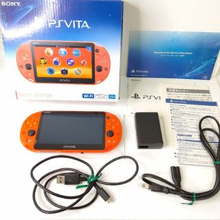 プレイステーションヴィータ(PlayStation Vita)のソニー　PSvita pch2000 ネオンオレンジ　画面極美品　ゲーム機(携帯用ゲーム機本体)