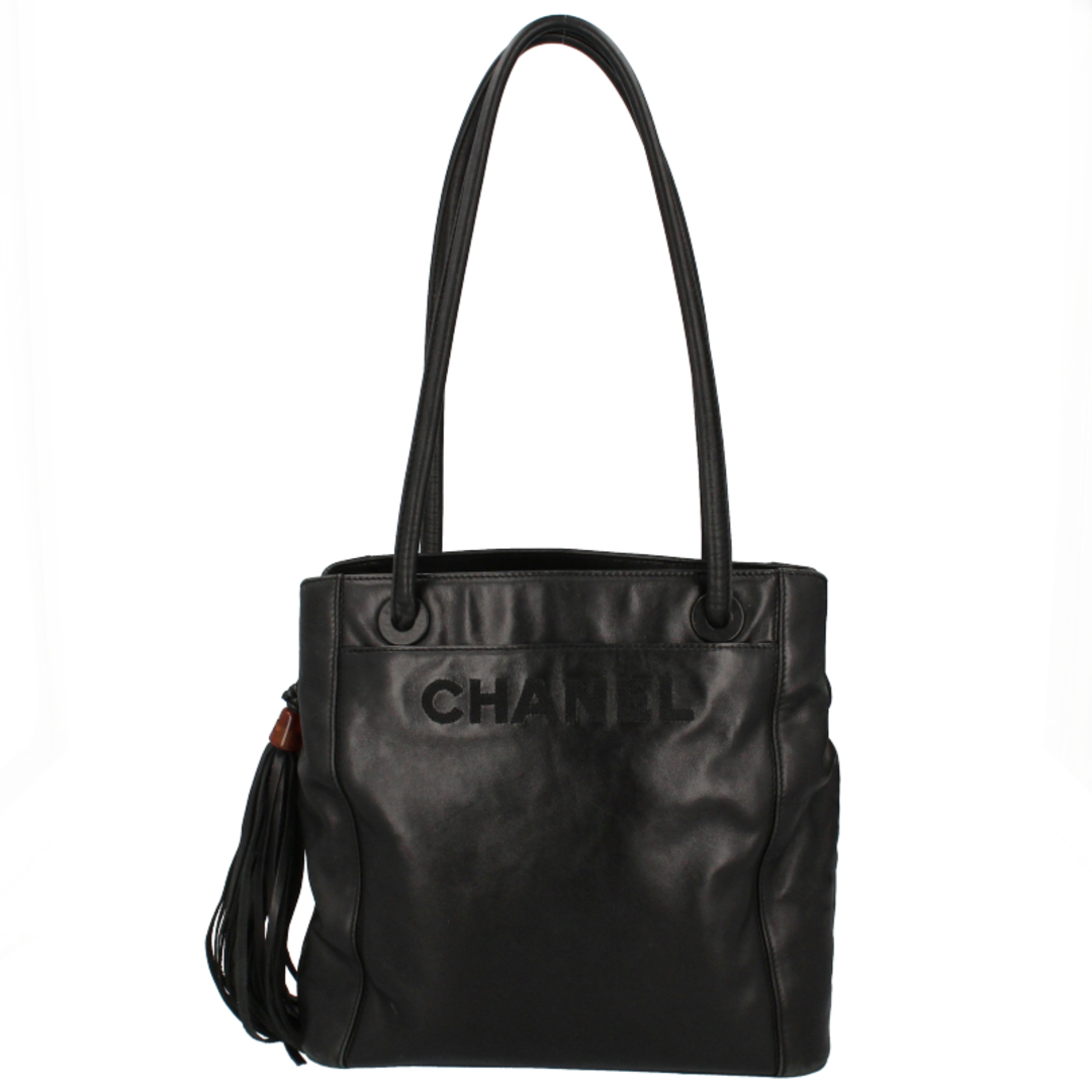 CHANEL(シャネル)のシャネル フリンジ ショルダーバッグ  ラムスキン レディースショルダーバッグ
 ブラック【中古】 レディースのバッグ(ショルダーバッグ)の商品写真