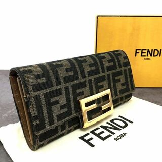 フェンディ(FENDI)の478 極美品 フェンディ 長財布 8M0251 ズッカ柄 箱付き 478(財布)