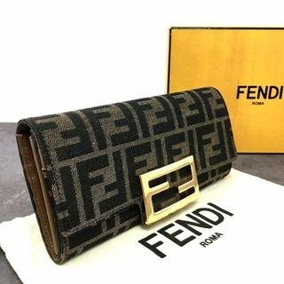 FENDI - 478 極美品 フェンディ 長財布 8M0251 ズッカ柄 箱付き 478