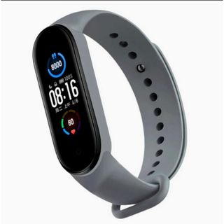 Xiaomi miband 7/6/5 交換バンド　ライトグレー(ラバーベルト)