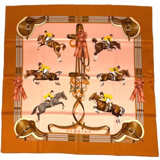 エルメス(Hermes)のエルメス カレ 90 JUMPING レディース 【中古】(バンダナ/スカーフ)