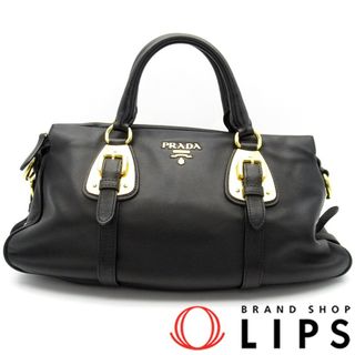 プラダ(PRADA)のプラダ 2WAYハンドバッグ  BN1903 ラムスキン レディースハンドバッグ
 ブラック(NERO)【中古】(ハンドバッグ)