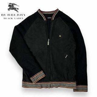 バーバリーブラックレーベル(BURBERRY BLACK LABEL)のバーバリーブラックレーベル トラックジャケット ノバチェック ブラック 2(ジャージ)