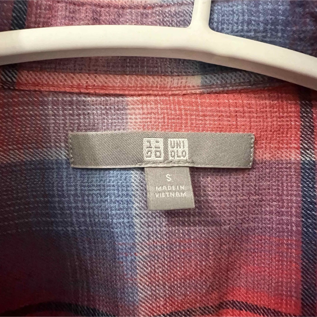 UNIQLO(ユニクロ)のユニクロ　ネルシャツ　チェック　S 春服 レディースのトップス(シャツ/ブラウス(長袖/七分))の商品写真