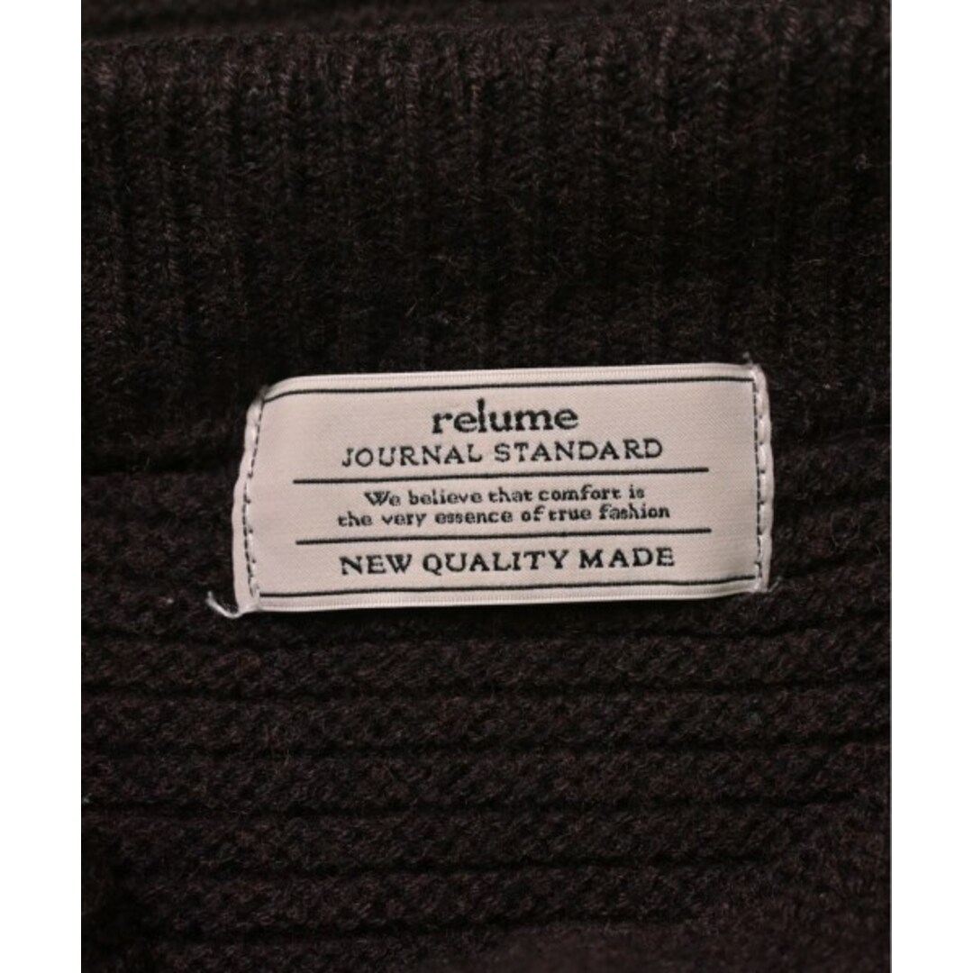 JOURNAL STANDARD relume(ジャーナルスタンダードレリューム)のJOURNAL STANDARD relume ニット・セーター F 茶 【古着】【中古】 レディースのトップス(ニット/セーター)の商品写真