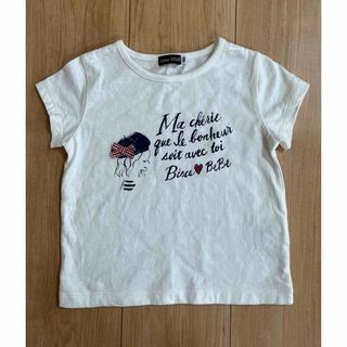 ベベ(BeBe)の【試着のみ】BeBe白Tシャツ(Tシャツ/カットソー)