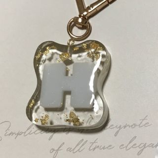 イニシャルキーホルダー『Ｈ』金箔(キーホルダー)