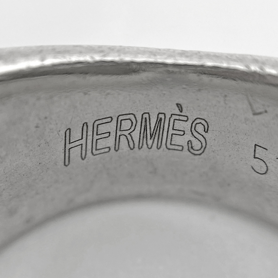 Hermes(エルメス)のエルメス ヒストリー リング 9 シルバー925 【中古】 レディースのアクセサリー(リング(指輪))の商品写真