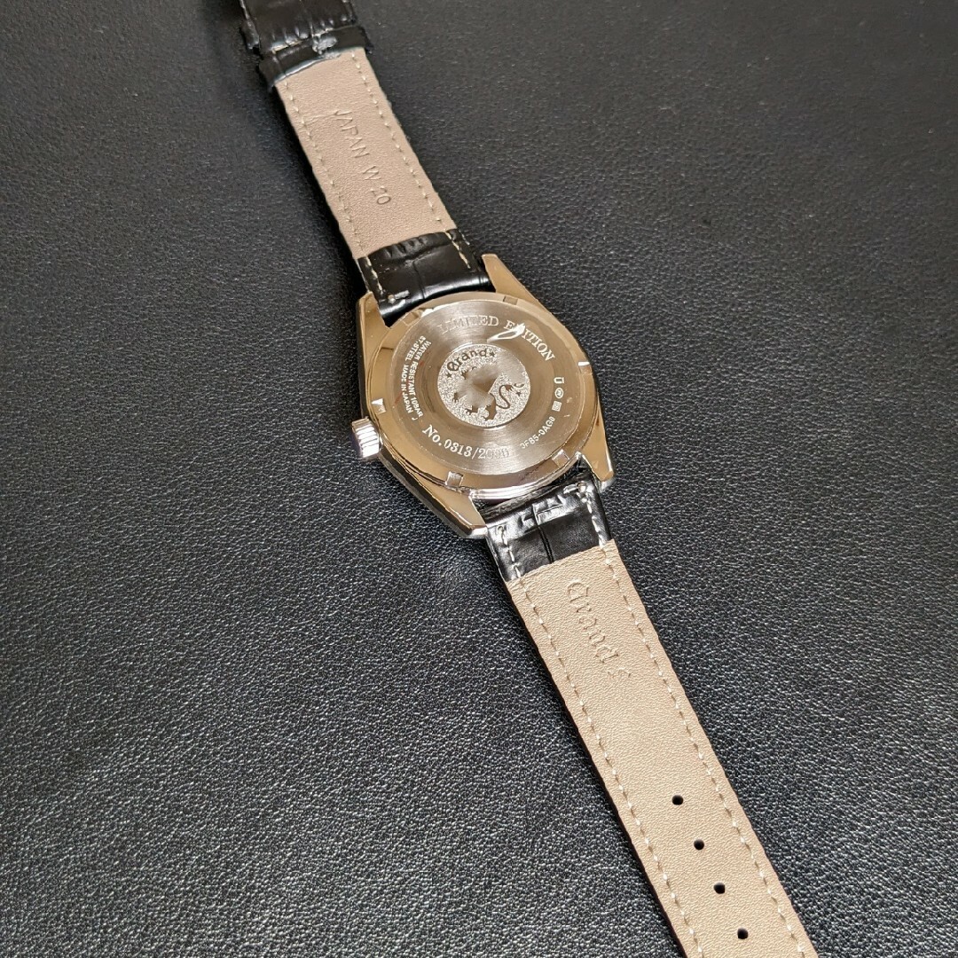 Quartz/VH31B搭載/ブラック砂紋Style/ブルーARコート/カスタム メンズの時計(腕時計(アナログ))の商品写真