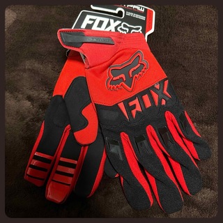 赤 レッド FOX フォックス グローブ手袋 バイク モトクロス(装備/装具)
