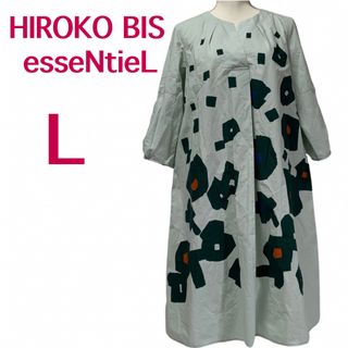 HIROKO KOSHINO - 【美品】HIROKO BIS esseNtieL☆プルオーバー・ワンピース☆綿