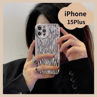 【早い者勝ち】iPhone 15Plus スマホケース 波紋 高級 おしゃれ(iPhoneケース)