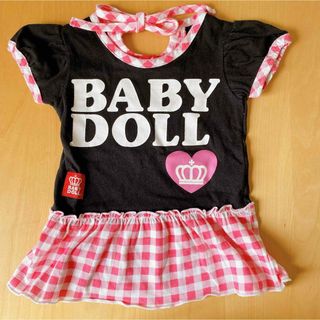 ベビードール(BABYDOLL)のベビードール  Tシャツ　80 女の子　チュニック(Ｔシャツ)