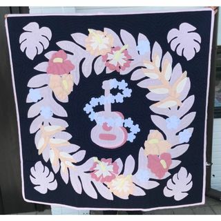 ＜正規品＞♡ウクレレ♡タペストリー♡105cm×105cm♡ハワイアンキルト