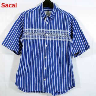 サカイ(sacai)の【良品】サカイ　半袖刺繍シャツ　窪塚洋介、菅田将暉着　sacai(シャツ)