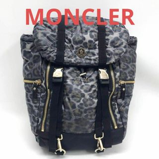 モンクレール(MONCLER)の☆極美品☆ MONCLER モンクレール バックパック ナイロン レオパード柄(バッグパック/リュック)