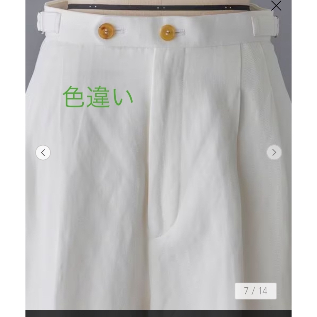 Drawer(ドゥロワー)の新品 ブラミンク 2024RESORT タックテーパードパンツ38 レディースのパンツ(その他)の商品写真