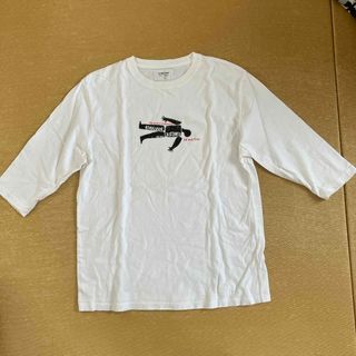 scoop man EXCITEMENT 白　Tシャツ　7部丈(シャツ)