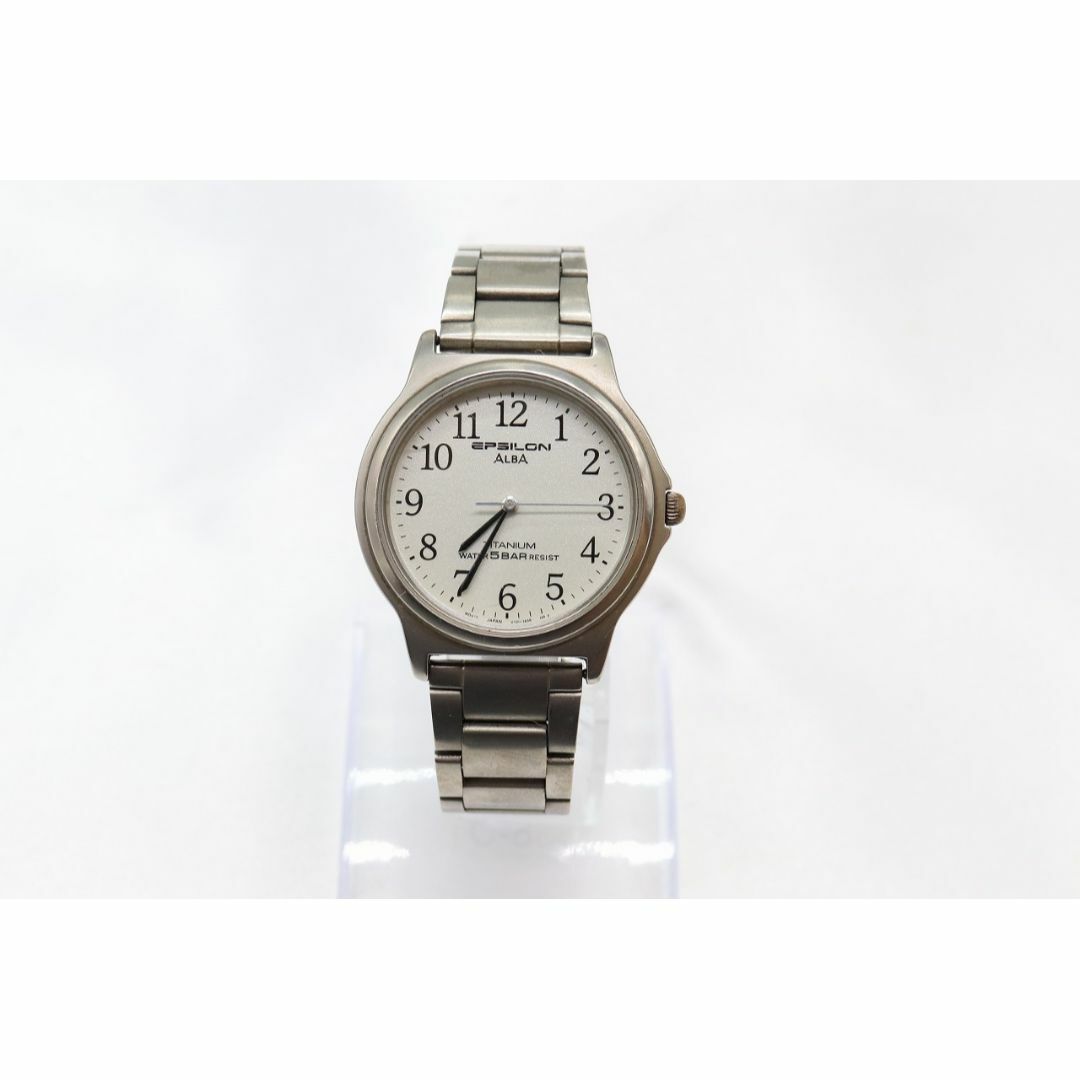 SEIKO(セイコー)の【W137-7】動作品 電池交換済 セイコー アルバ イプシロン チタン 腕時計 メンズの時計(腕時計(アナログ))の商品写真