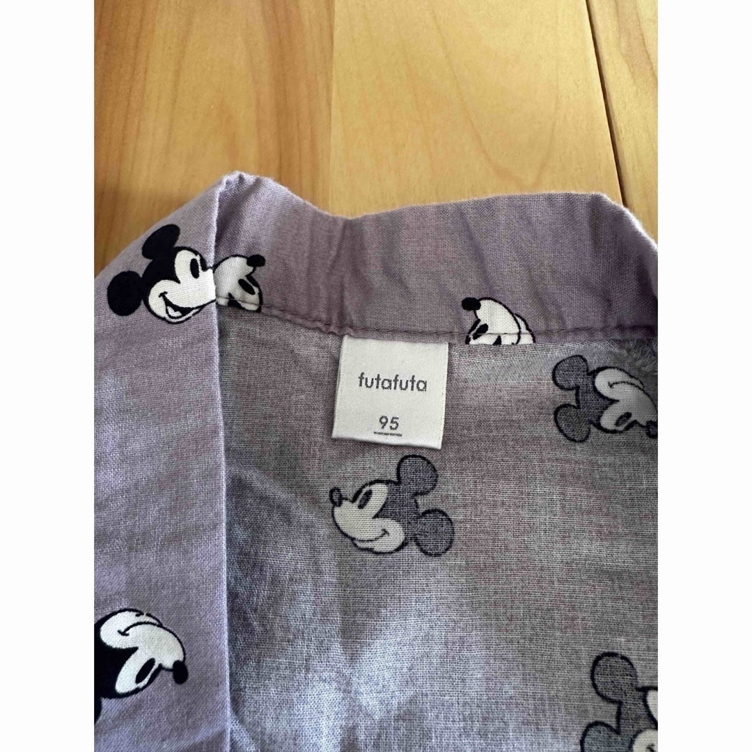 futafuta(フタフタ)の【美品】futa futa Disney ミッキーマウス 甚平 帯付き95 キッズ/ベビー/マタニティのキッズ服女の子用(90cm~)(甚平/浴衣)の商品写真