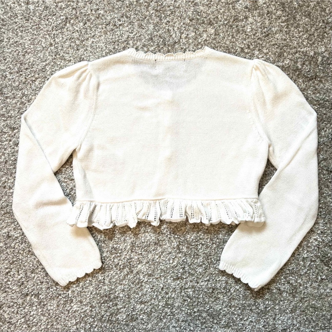 Ralph Lauren(ラルフローレン)のラルフローレン 4T 110 ガーデン ホワイト Ralph Lauren キッズ/ベビー/マタニティのキッズ服女の子用(90cm~)(カーディガン)の商品写真