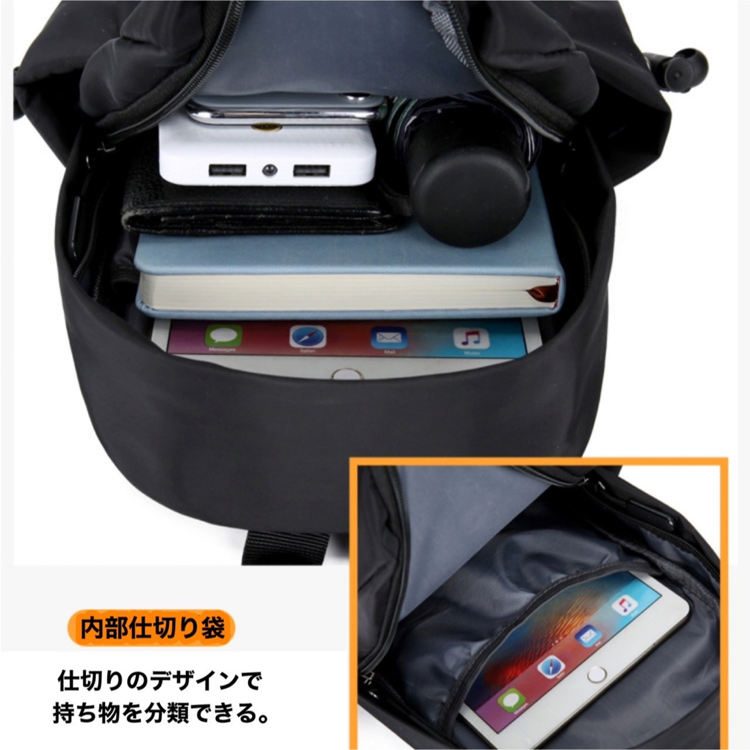 ボディバック　ブラック　ワンショルダー　斜めがけ　スリングバック　メンズ  メンズのバッグ(ボディーバッグ)の商品写真
