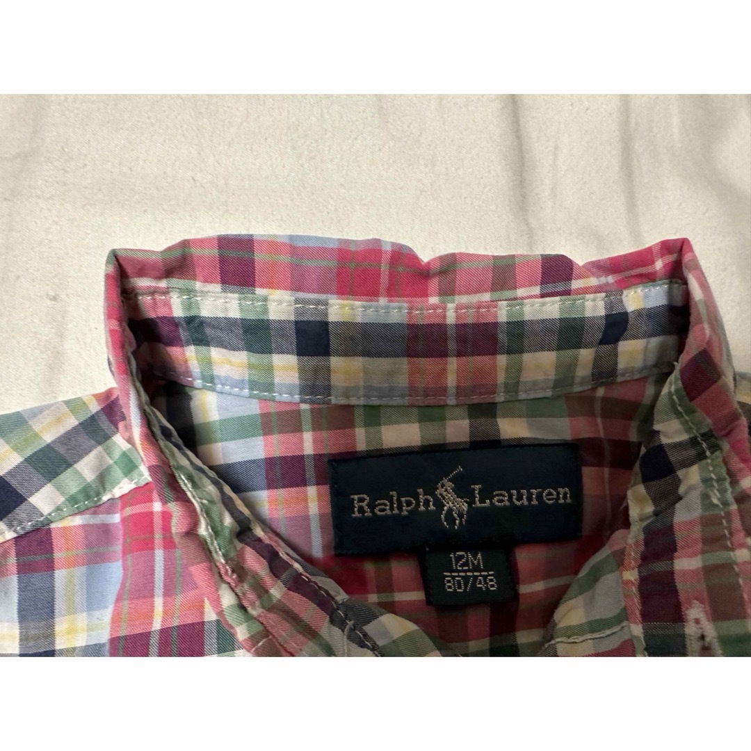 POLO RALPH LAUREN(ポロラルフローレン)のラルフローレン　シャツ　12M キッズ/ベビー/マタニティのベビー服(~85cm)(シャツ/カットソー)の商品写真