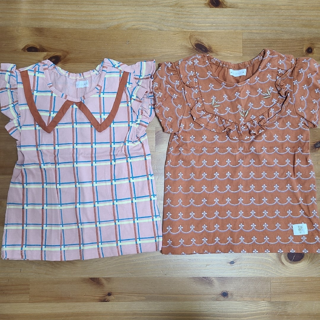 バースデイ(バースデイ)のティティシック 90cm 95cm 2枚セット キッズ/ベビー/マタニティのキッズ服女の子用(90cm~)(Tシャツ/カットソー)の商品写真