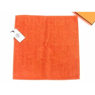 エルメス(Hermes)の■新品■未使用■ HERMES エルメス ステアーズ コットン100％ ハンドタオル ハンカチ レディース メンズ  オレンジ系 AS7438(その他)