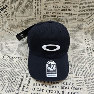 オークリー(Oakley)のY2K OAKLEY フロントロゴ REMIX DAD HAT BLACKOUT(キャップ)