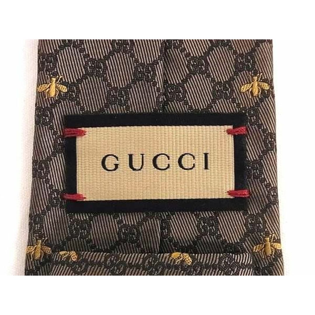 Gucci(グッチ)の■新品■未使用■ GUCCI グッチ ビー GG柄 シルク100% ネクタイ 紳士 ビジネス メンズ ブラウン系 AV8838 メンズのファッション小物(ネクタイ)の商品写真