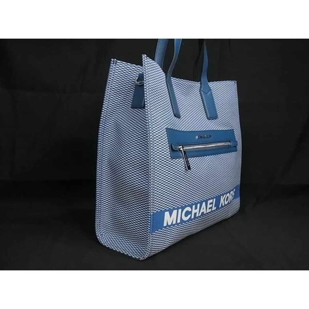 Michael Kors(マイケルコース)の■新品■未使用■ MICHAEL KORS マイケルコース キャンバス×レザー 総柄 2WAY ハンドバッグ ショルダー ブルー系 AW5369 レディースのファッション小物(その他)の商品写真