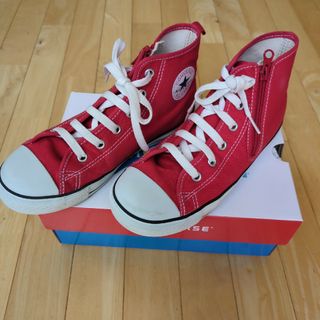 ☆【美品】CONVERSE コンバース 赤 22㌢☆