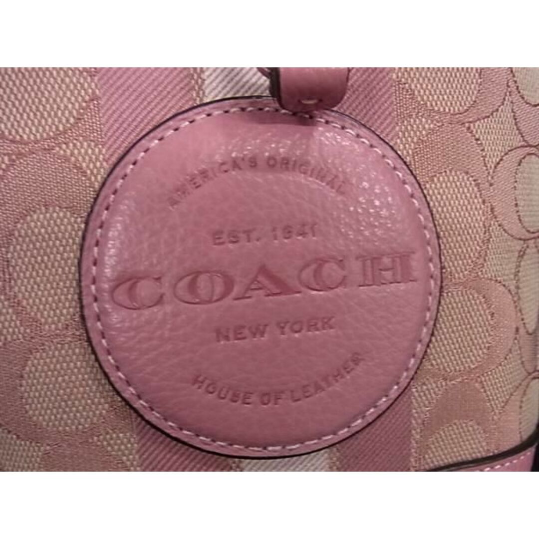 COACH(コーチ)の■新品■未使用■ COACH コーチ C8322 シグネチャー キャンバス 巾着型 2WAY クロスボディ ハンドバッグ ショルダー ピンク系 AU9809 レディースのバッグ(その他)の商品写真