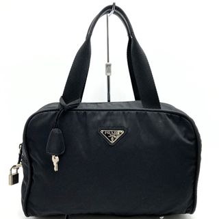 プラダ(PRADA)のプラダ ハンドバッグ 鍵付き ブラック ナイロン レディース トライアングルロゴ 三角ロゴ PRADA【中古】(ハンドバッグ)