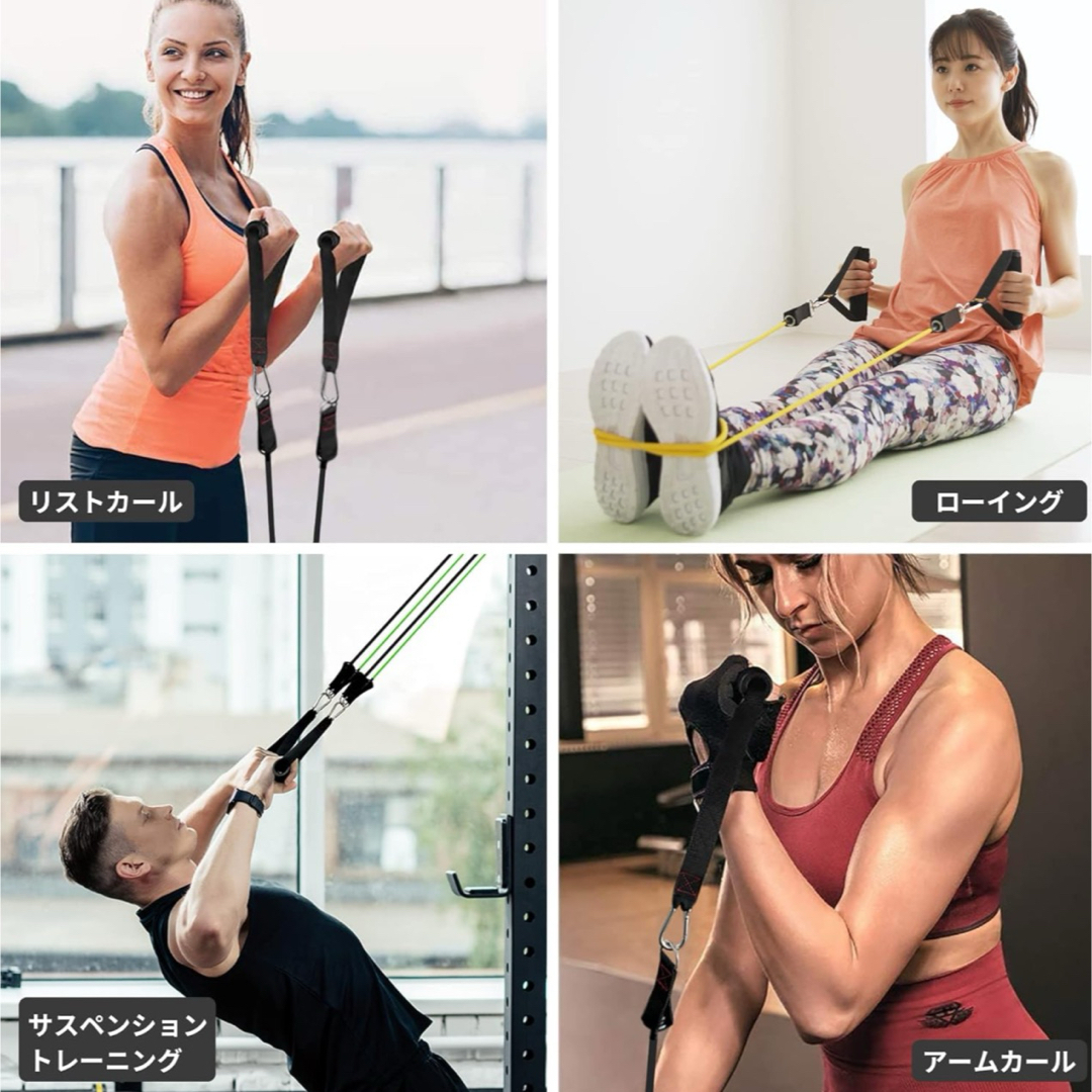 TheFitLife  トレーニングチューブ 筋トレ スポーツ/アウトドアのトレーニング/エクササイズ(トレーニング用品)の商品写真