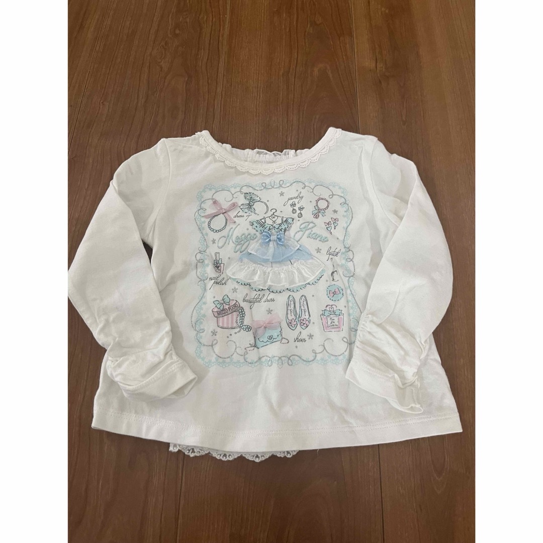 mezzo piano(メゾピアノ)のメゾピアノ　カットソー　90cm キッズ/ベビー/マタニティのキッズ服女の子用(90cm~)(Tシャツ/カットソー)の商品写真