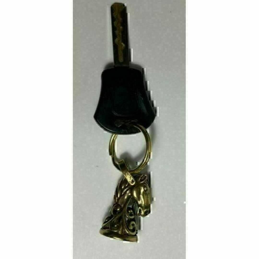 真鍮 brass ガーディアンベル キーホルダー 馬 チェス ペンダントトップ メンズのファッション小物(キーホルダー)の商品写真