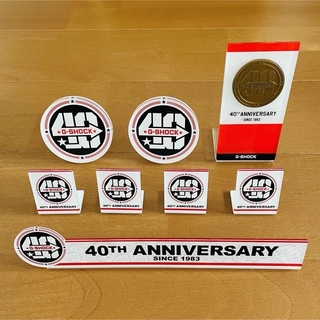 カシオ(CASIO)のG-SHOCK 40周年 アクリルスタンド 記念メダル 16点セット(腕時計(デジタル))