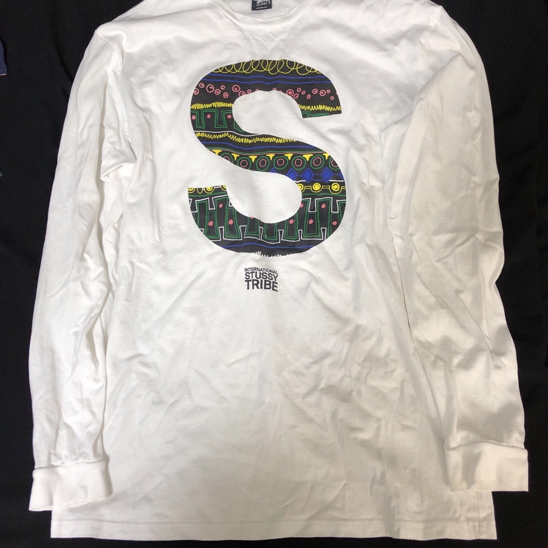 STUSSY(ステューシー)のステューシー　stussy ロンT Tシャツ　ロングスリーブ　白　ホワイト　xl メンズのトップス(Tシャツ/カットソー(七分/長袖))の商品写真