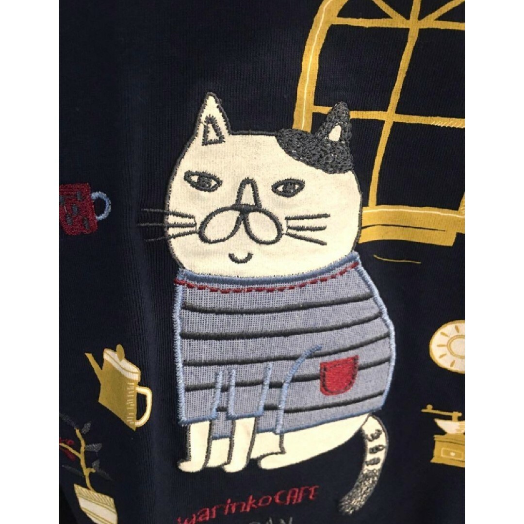 ネコ　半袖Tシャツ　猫　ねこ　クスグル　かわいい　Aライン　春向け レディースのトップス(Tシャツ(半袖/袖なし))の商品写真