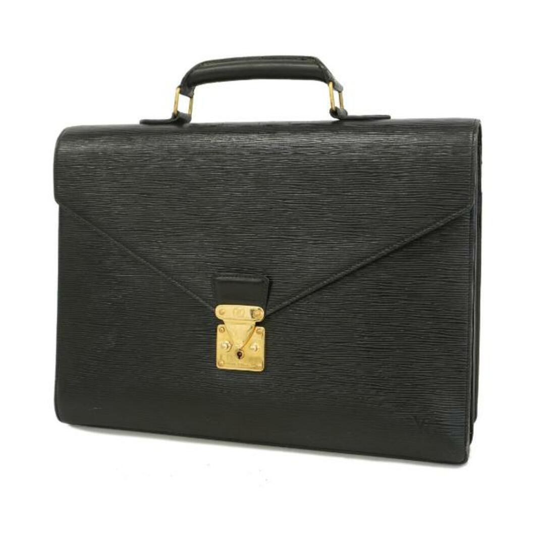 LOUIS VUITTON(ルイヴィトン)の【4hc2713】ルイヴィトン ブリーフケース/エピ/セルヴィエット/M54412/ノワール【中古】メンズ/レディース/ユニセックス メンズのバッグ(ビジネスバッグ)の商品写真