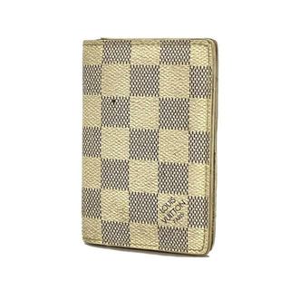 ルイヴィトン(LOUIS VUITTON)の★SALE 【4hc2717】ルイヴィトン カードケース/ダミエ・アズール/オーガナイザードゥポッシュ/N61727/ホワイト【中古】メンズ/レディース/ユニセックス(名刺入れ/定期入れ)