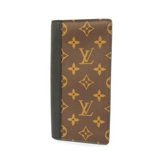 ルイヴィトン(LOUIS VUITTON)の【4hc2829】ルイヴィトン 長財布/モノグラム・マカサー/ポルトフォイユブラザ/M69410/ブラウン【中古】メンズ(財布)