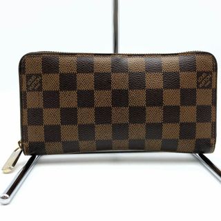 ルイヴィトン(LOUIS VUITTON)のルイ・ヴィトン N60015 ジッピーウォレット 長財布 ロングウォレット ブラウン ダミエ エベヌ LOUIS VUITTON【中古】(財布)