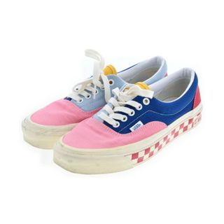 VANS バンズ スニーカー 25cm ピンクx青系x赤 【古着】【中古】