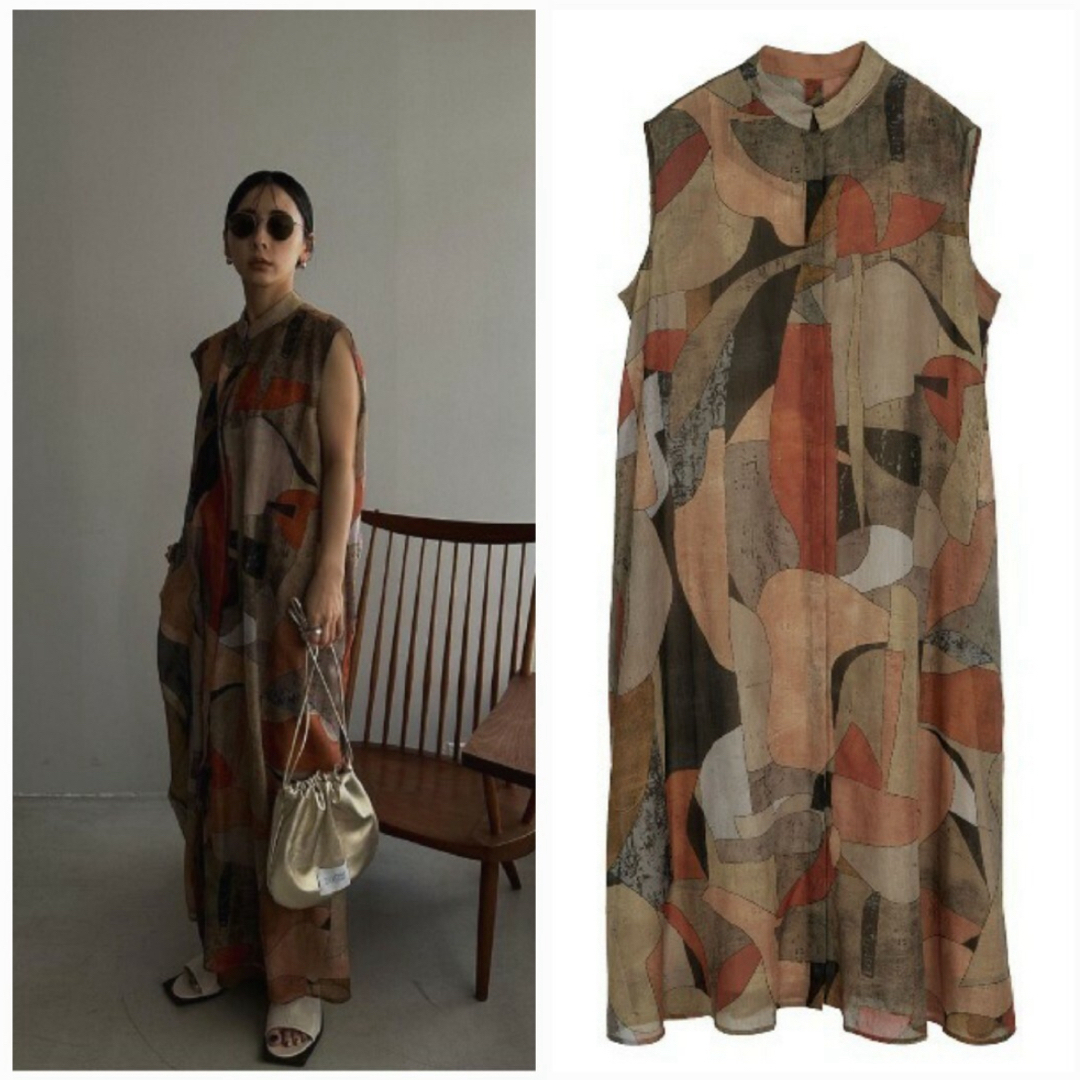 Ameri VINTAGE(アメリヴィンテージ)のAMERI MEDI MURAL TRANSFORM DRESS レディースのワンピース(ロングワンピース/マキシワンピース)の商品写真