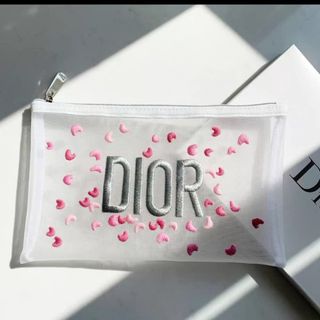 Christian Dior - 新品 ディオール ノベルティ ポーチ 刺繍 メッシュ