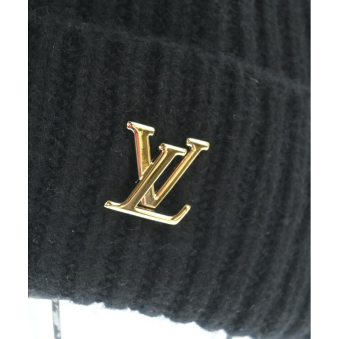 LOUIS VUITTON(ルイヴィトン)のLOUIS VUITTON ルイヴィトン ニットキャップ・ビーニー - 黒 【古着】【中古】 レディースの帽子(ニット帽/ビーニー)の商品写真